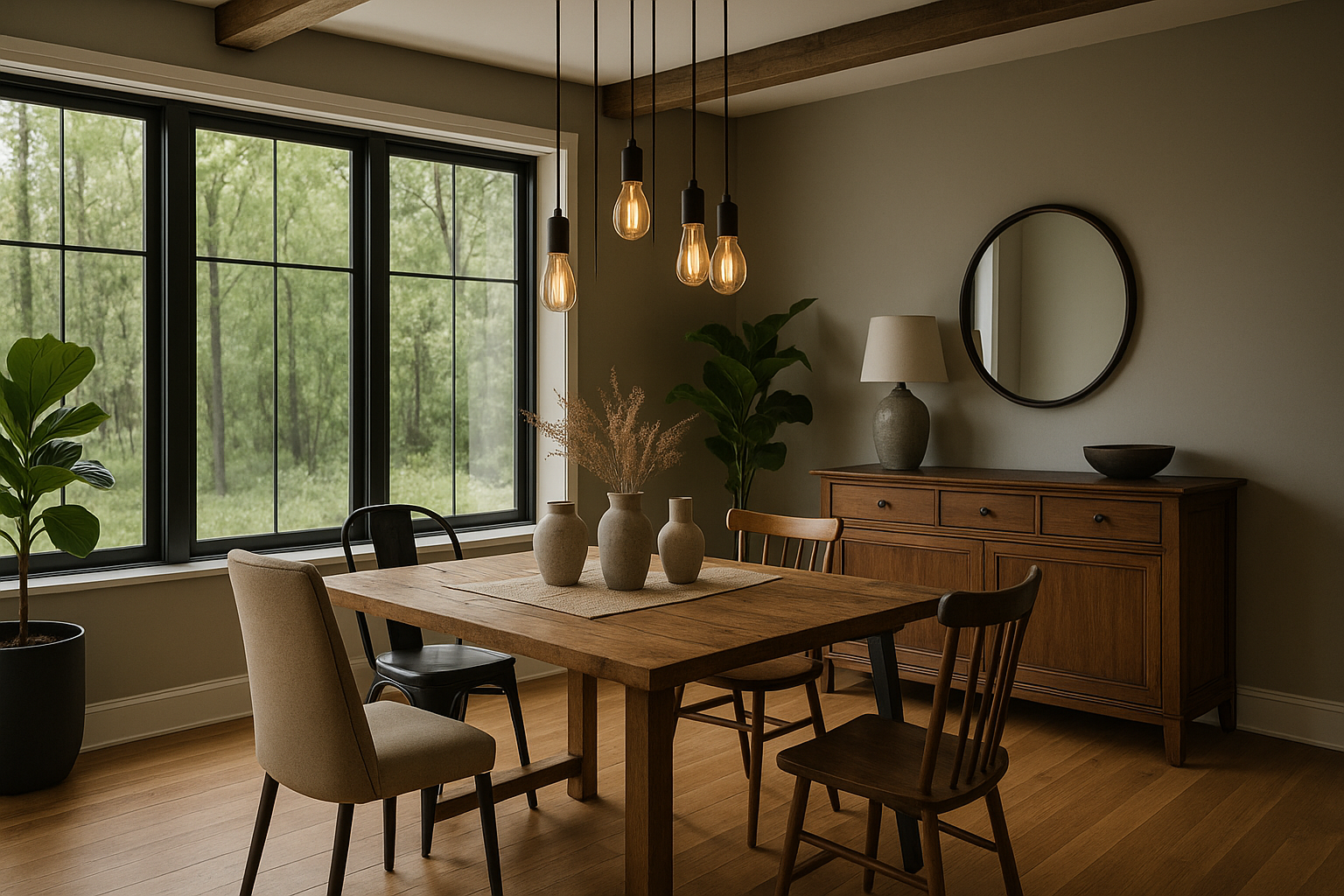 Rustic-Modern Kitchen Makeover after