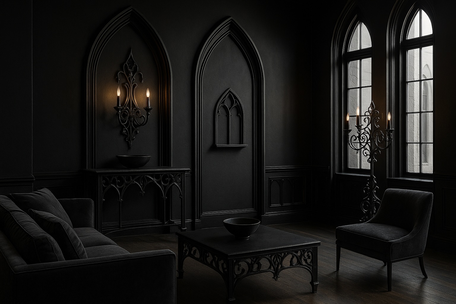 Modern Gothic interior style inspiration